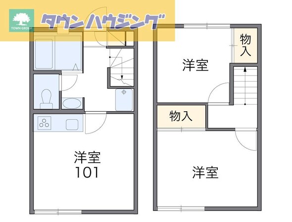 レオパレス香澄の物件間取画像